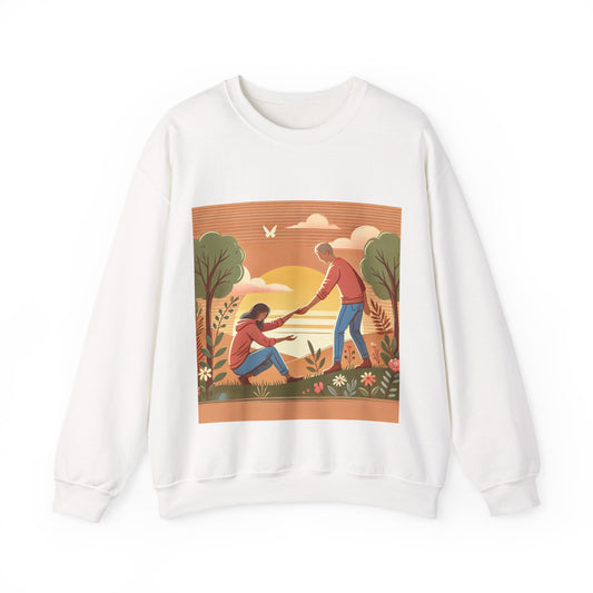 Helping Hands Sunset Garden Sweatshirt