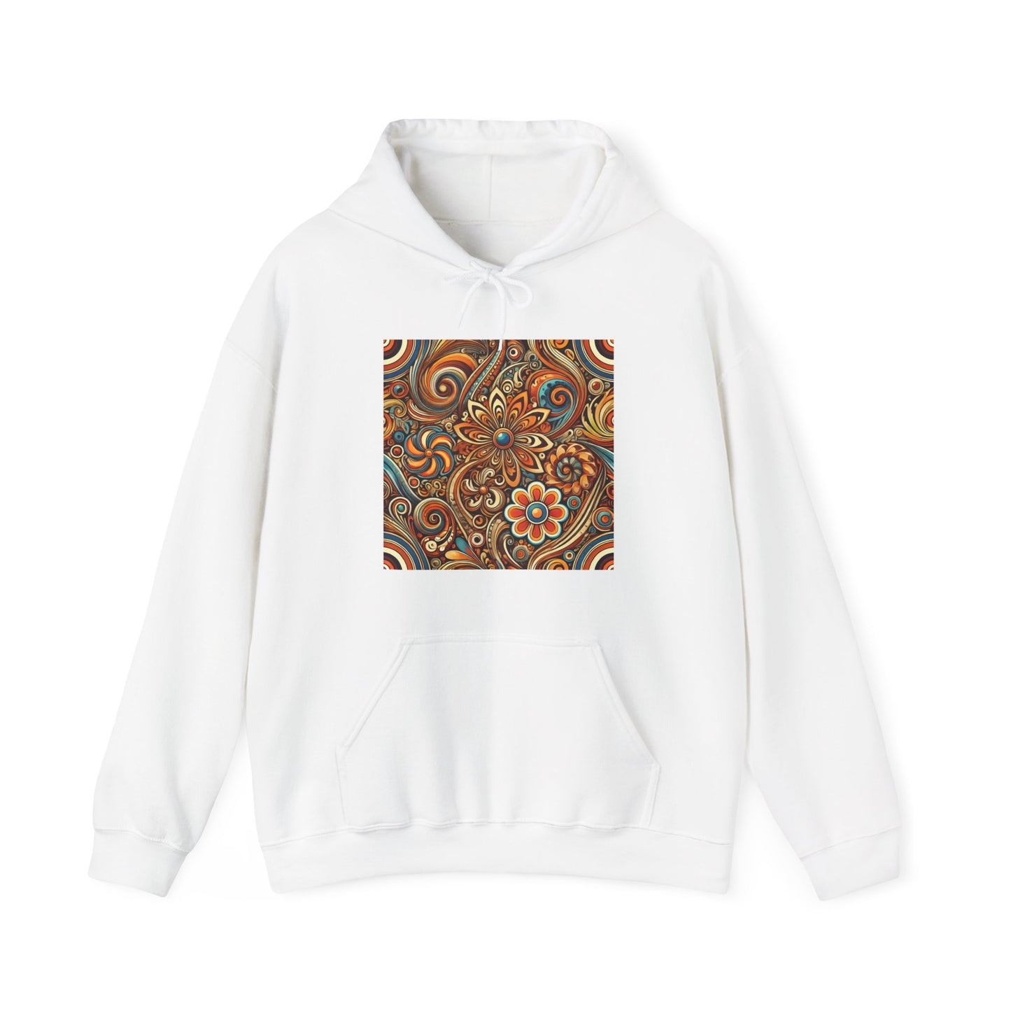 Ornate Abstract Floral Paisley Pattern Hoodie