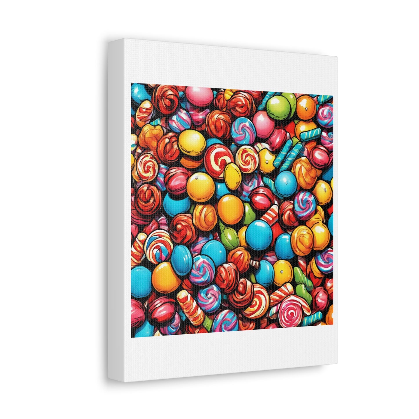 Colorful Candy Pattern Sweets Gift Art Canvas