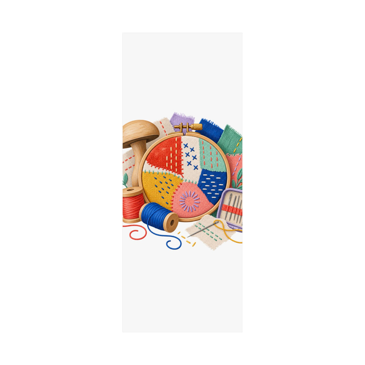 Colorful Visible Mending Workshop Poster