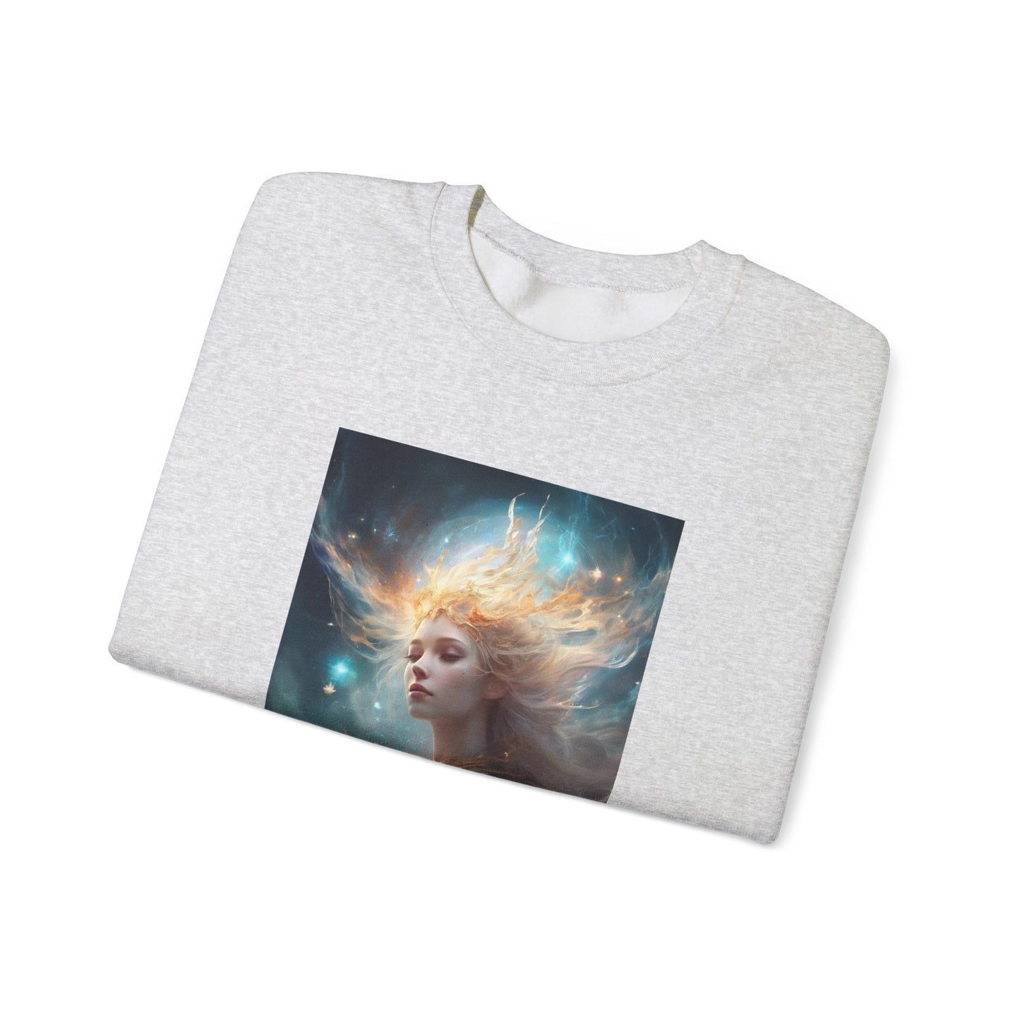 Solar Celestial Spirit Fantasy Portrait Sweatshirt