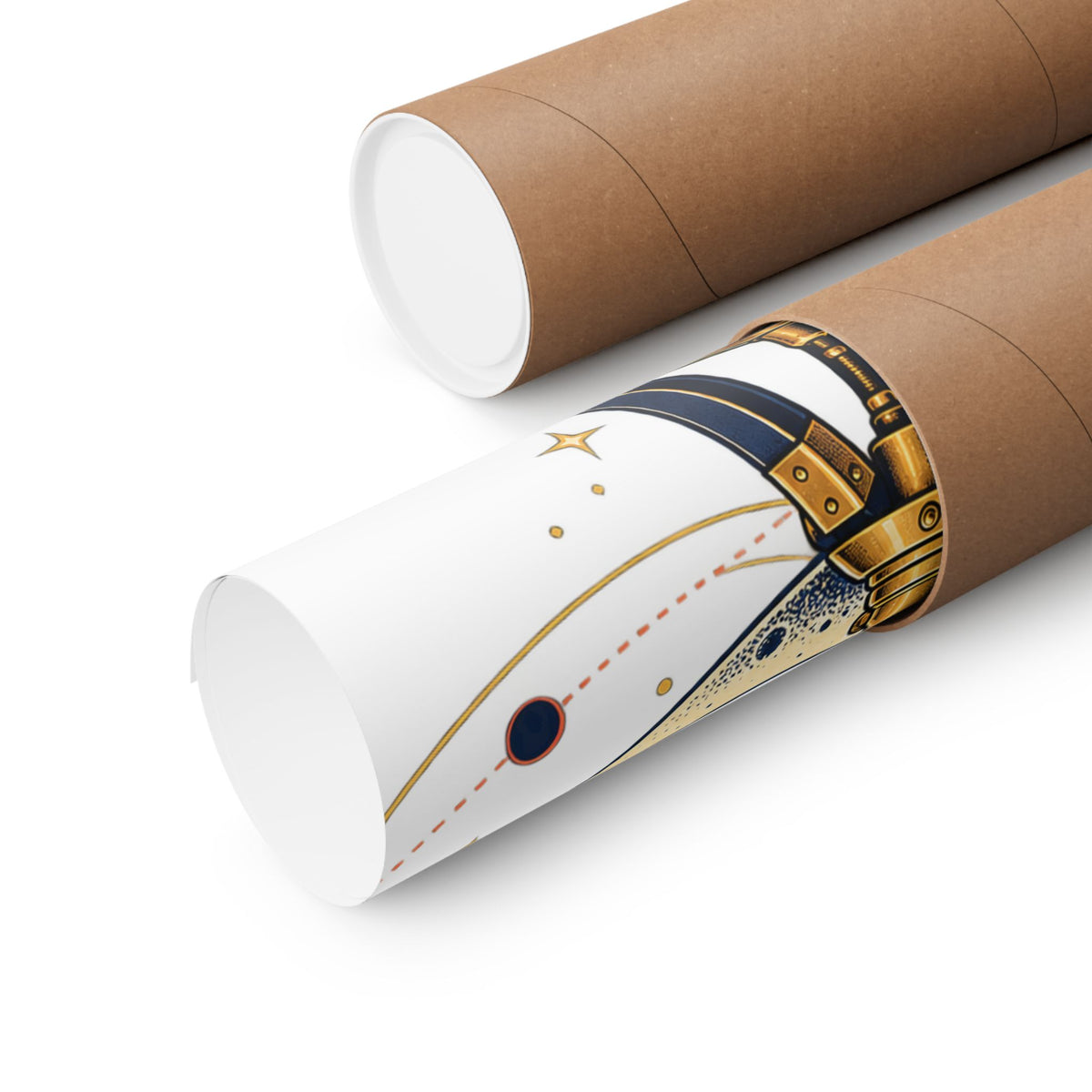 Vintage Telescope Celestial Astronomy Poster
