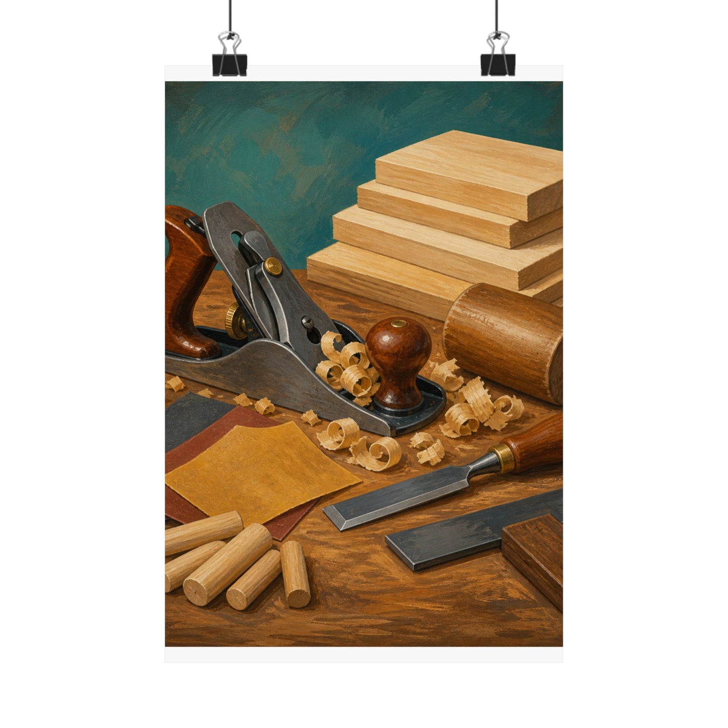 Classic Woodworking Tools Hobby Poster
