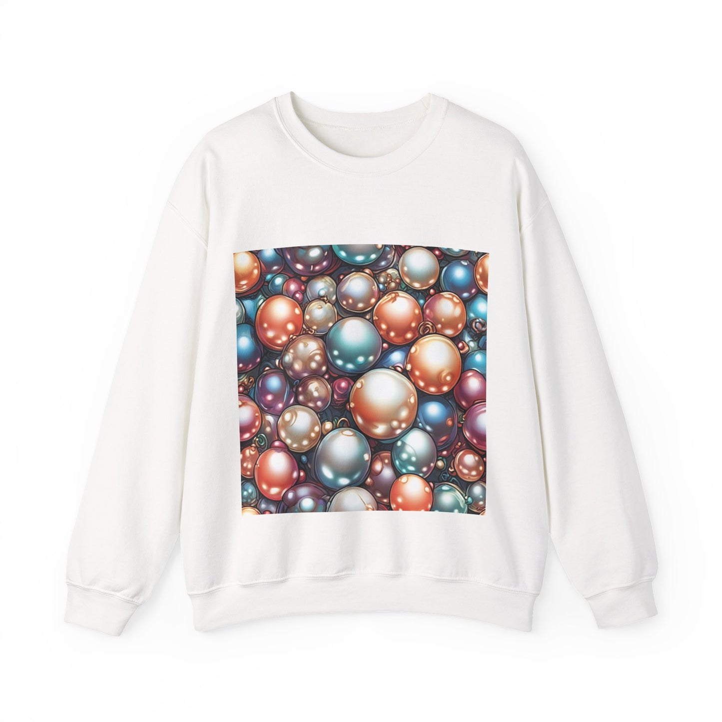 Glossy Orb Marble Abstract Gift Art Sweatshirt