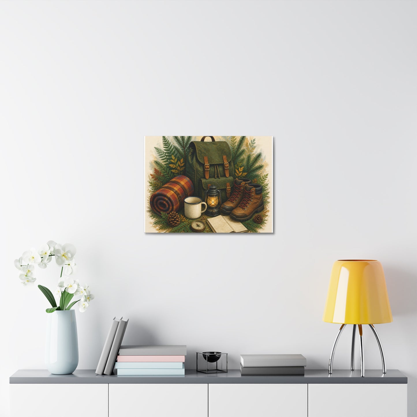 Generic Camping Gear Outdoor Adventure Canvas Art