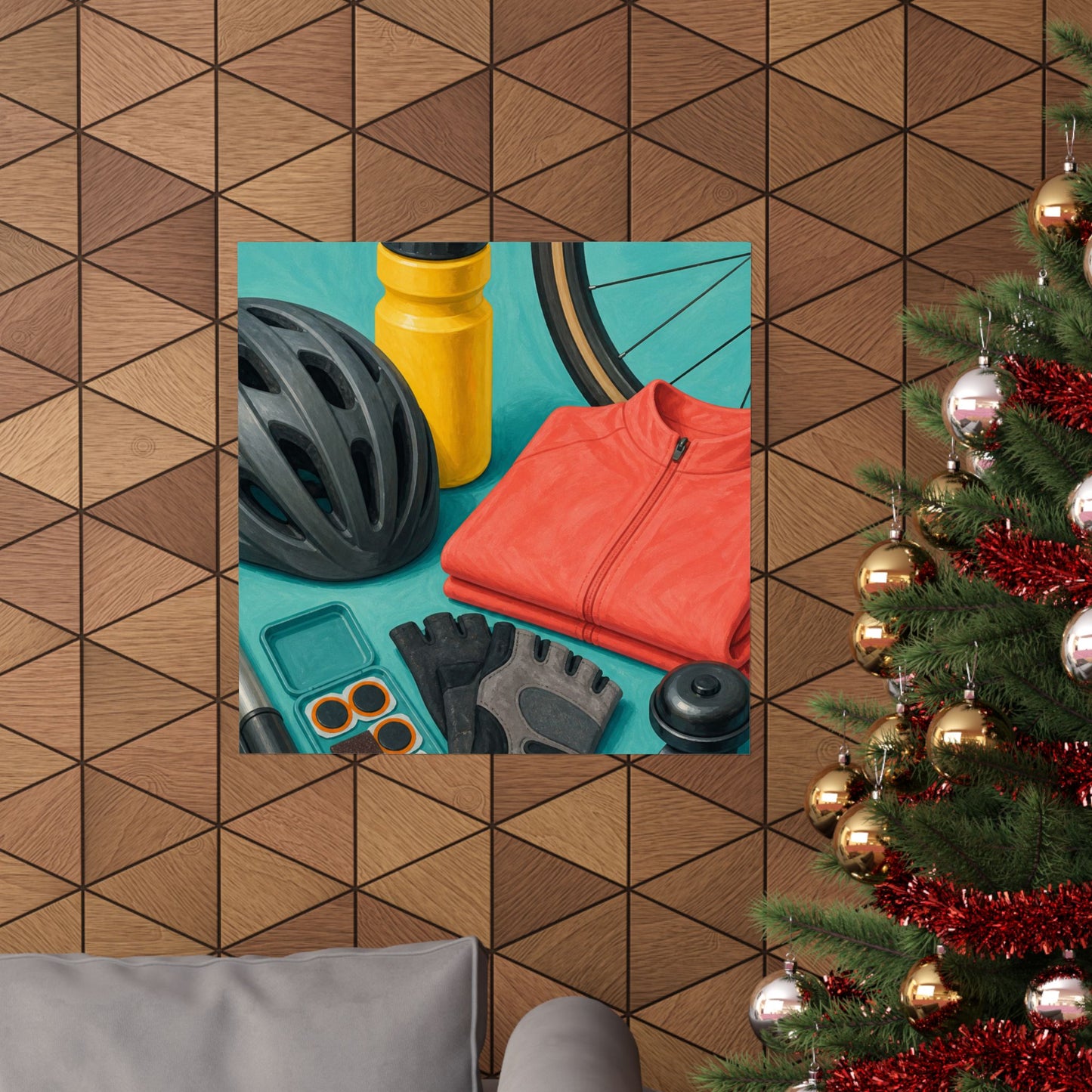 Colorful Cycling Gear Hobby Poster