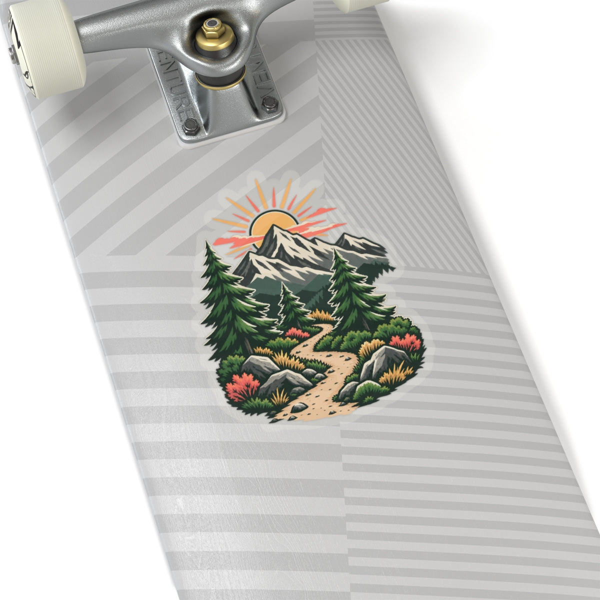 Sunrise Mountain Trail Outdoor Adventure Sticker