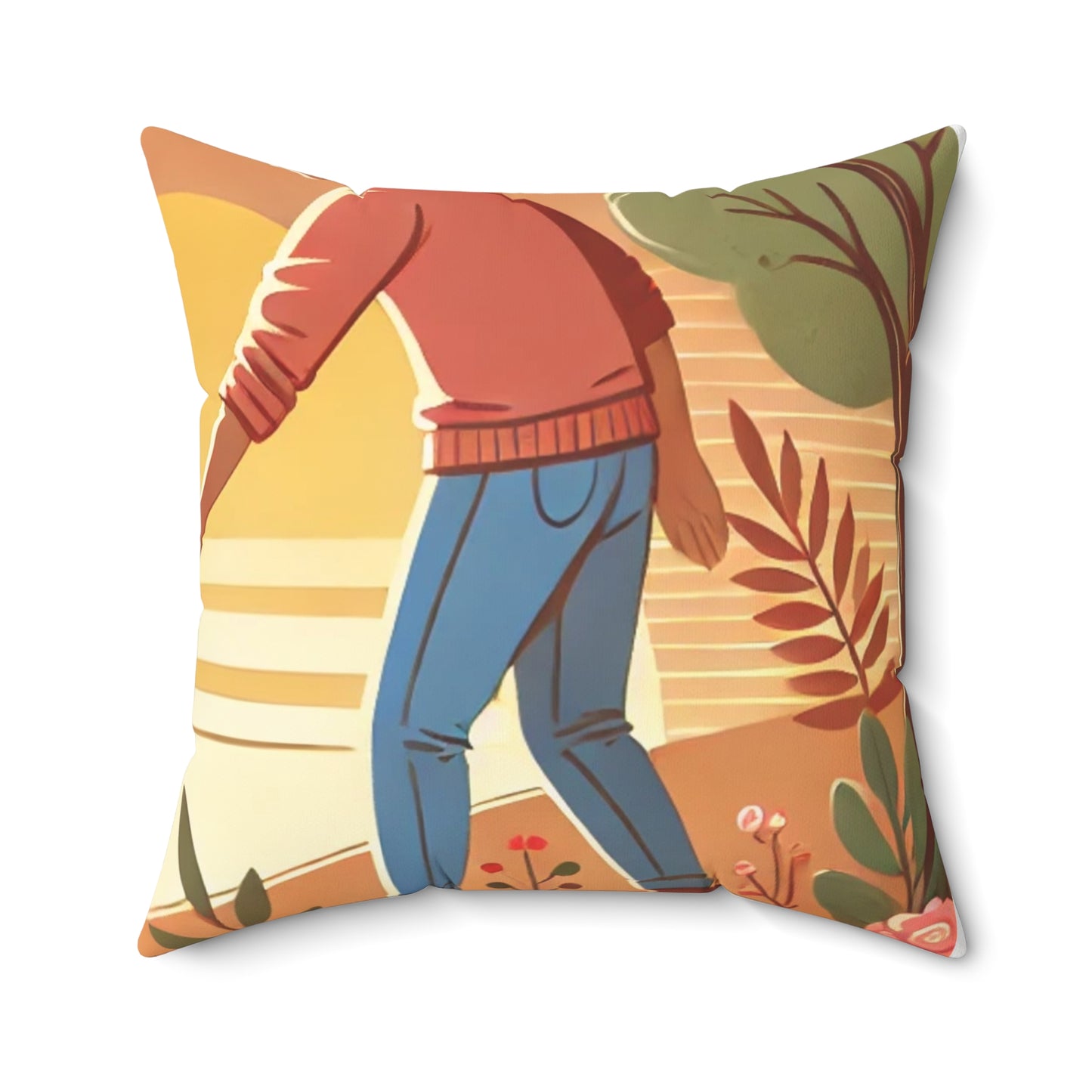 Helping Hands Sunset Garden Decorative Pillow