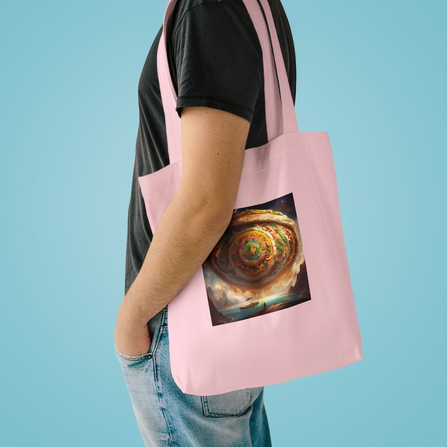 Cosmic Taco Portal Surreal Food Fantasy Art Tote Bag