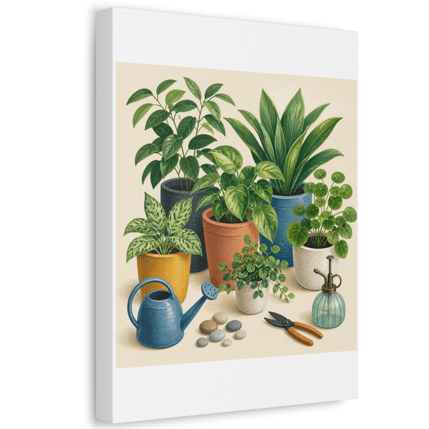 Calm Indoor Houseplant Collection Art Canvas Art