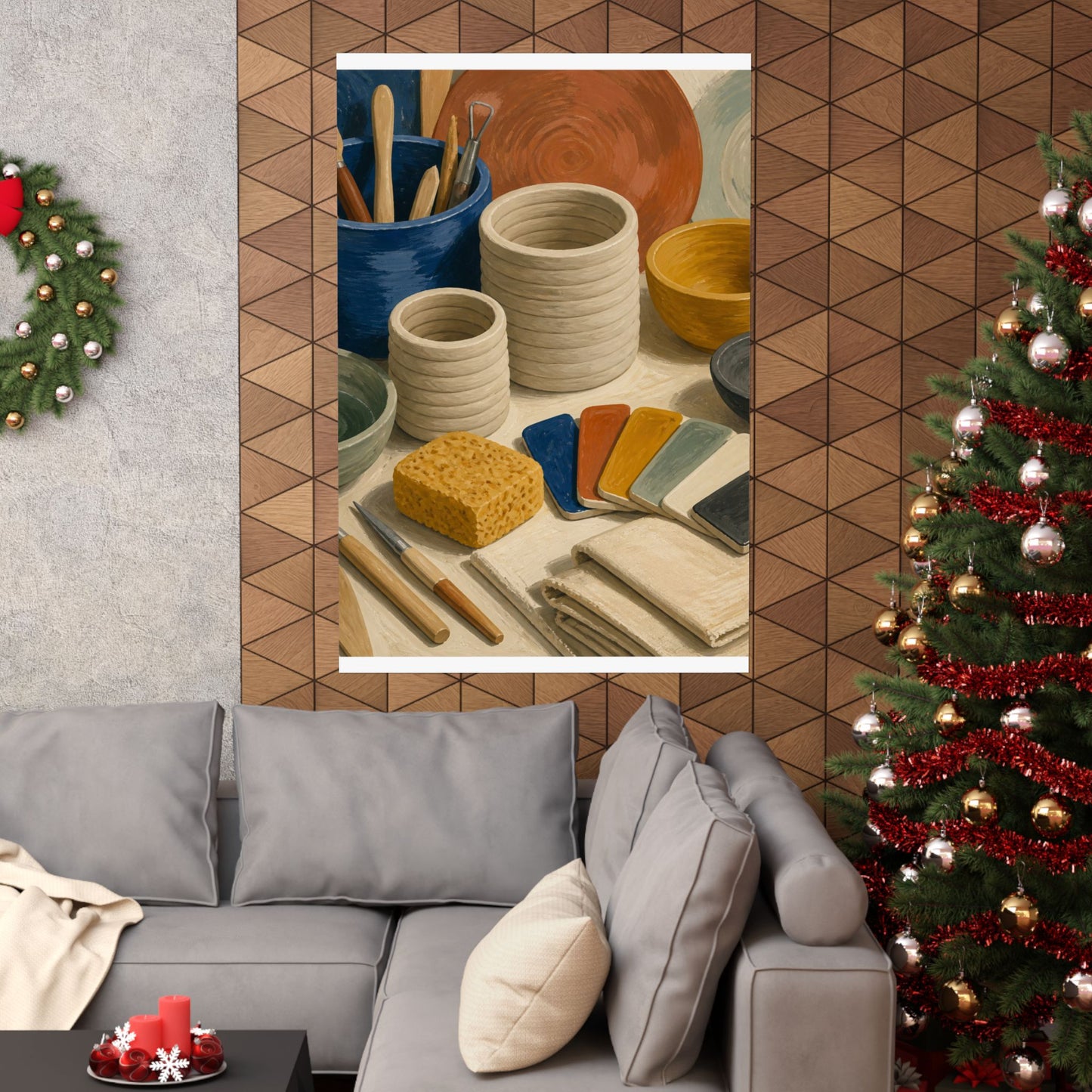 Handbuilt Ceramics Studio Art Poster