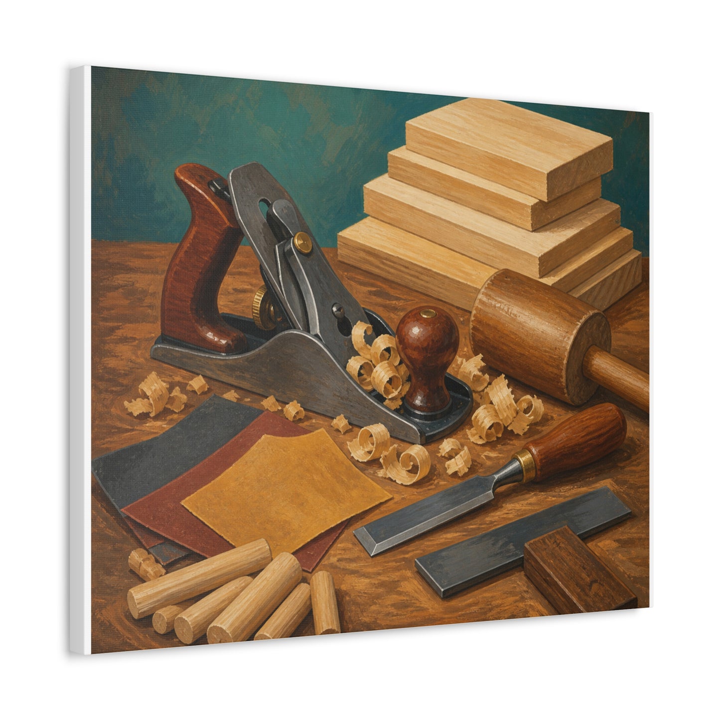 Classic Woodworking Tools Hobby Canvas Art