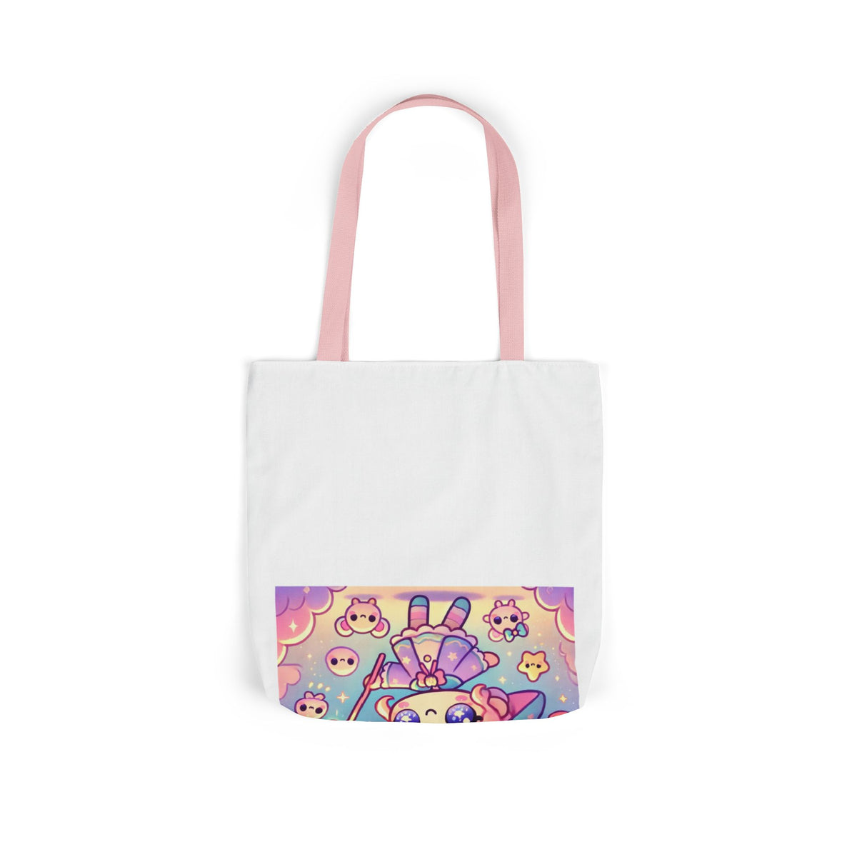 Kawaii Moon Wand Pastel Fantasy Art Canvas Tote Bag