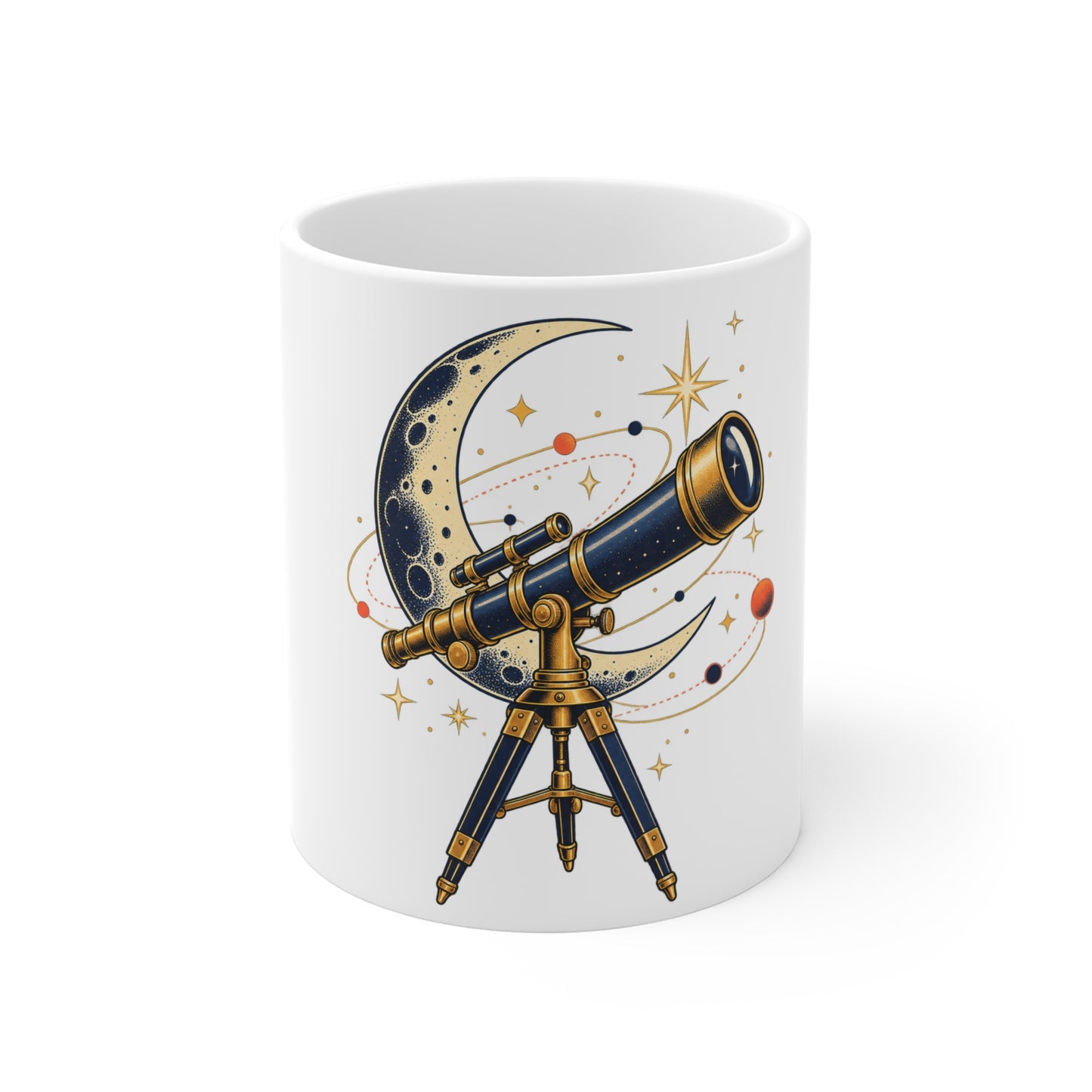 Vintage Telescope Celestial Astronomy Mug