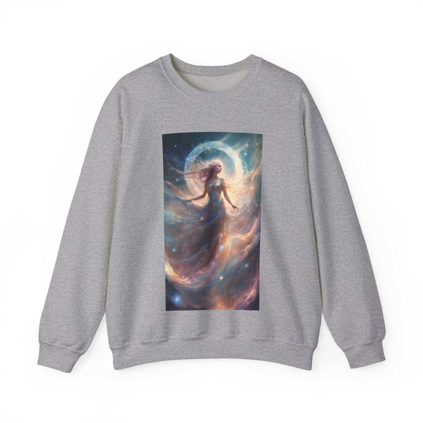 Moonlit Celestial Dancer Fantasy Portrait Sweatshirt