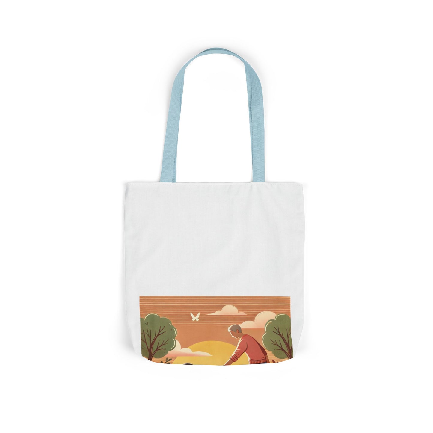 Helping Hands Sunset Garden Canvas Tote Bag