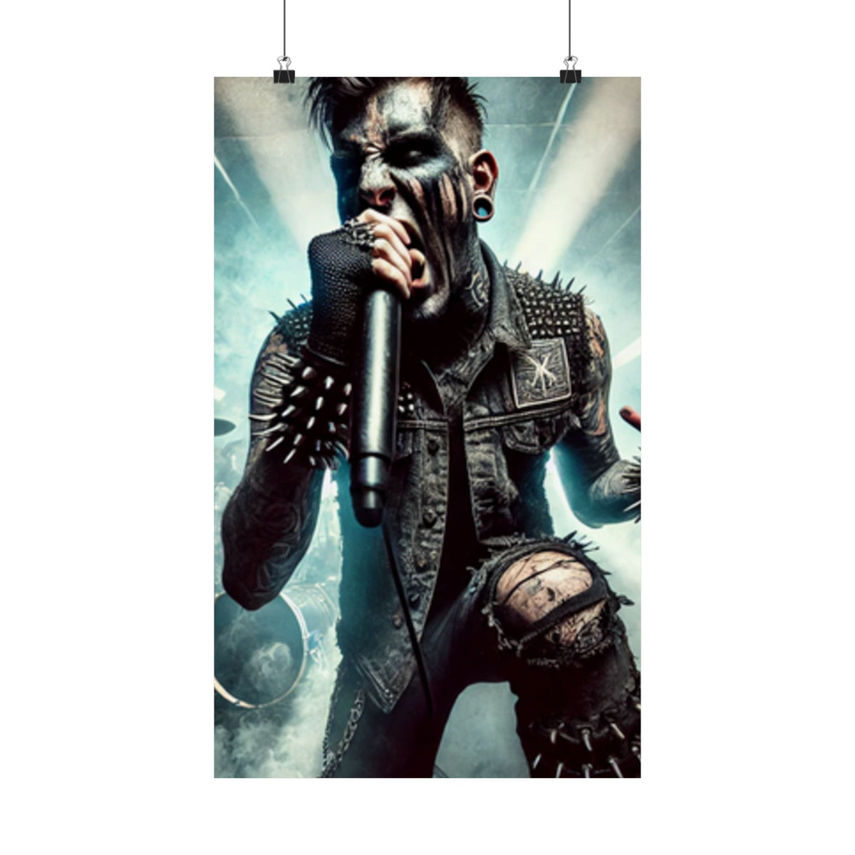 Punk Rock Vocalist Stage Energy Music Room Poster