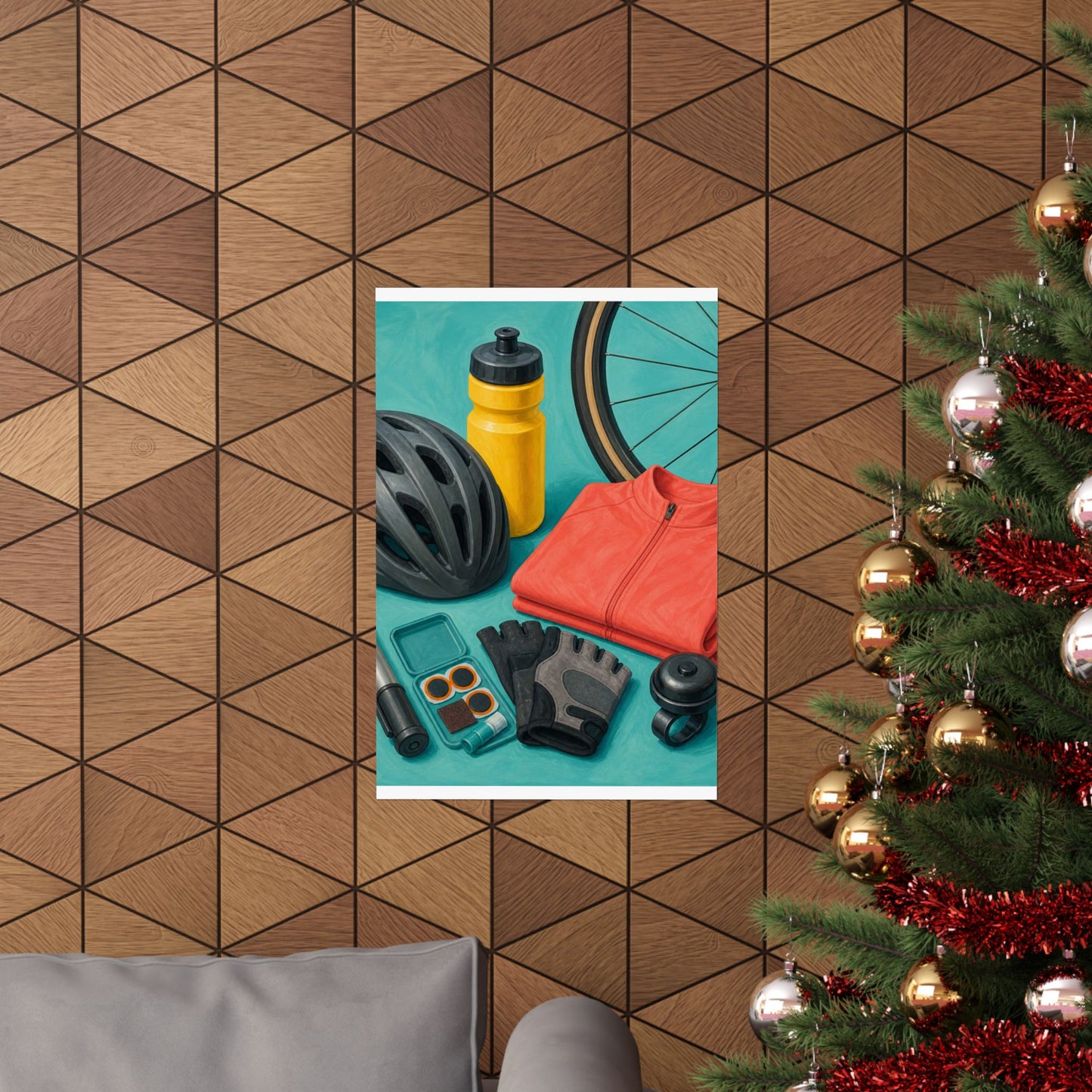 Colorful Cycling Gear Hobby Poster