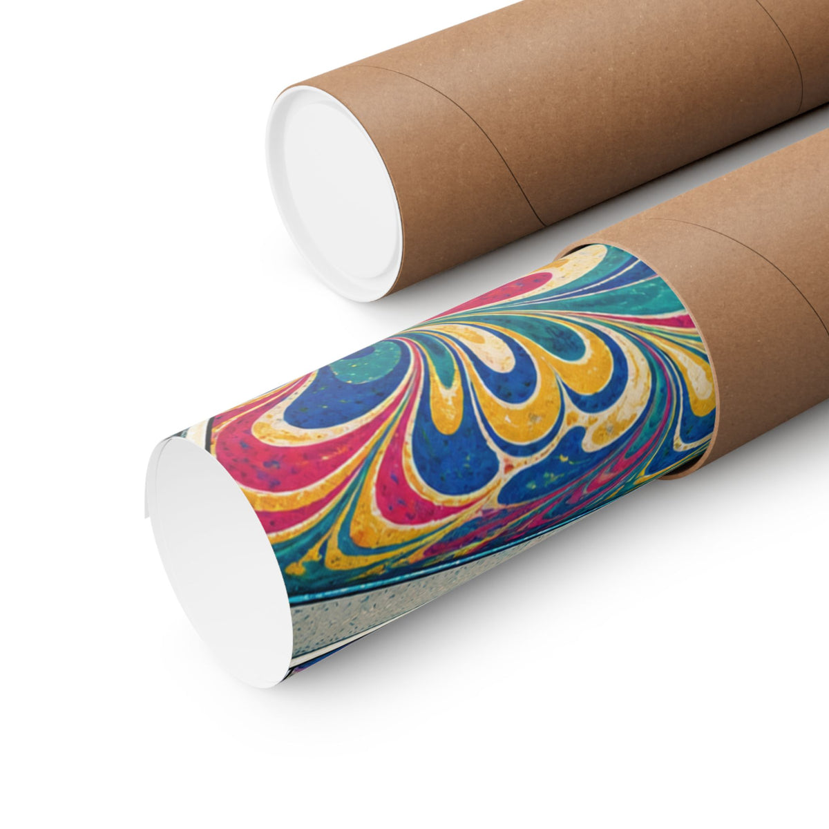Colorful Paper Marbling Workshop Poster