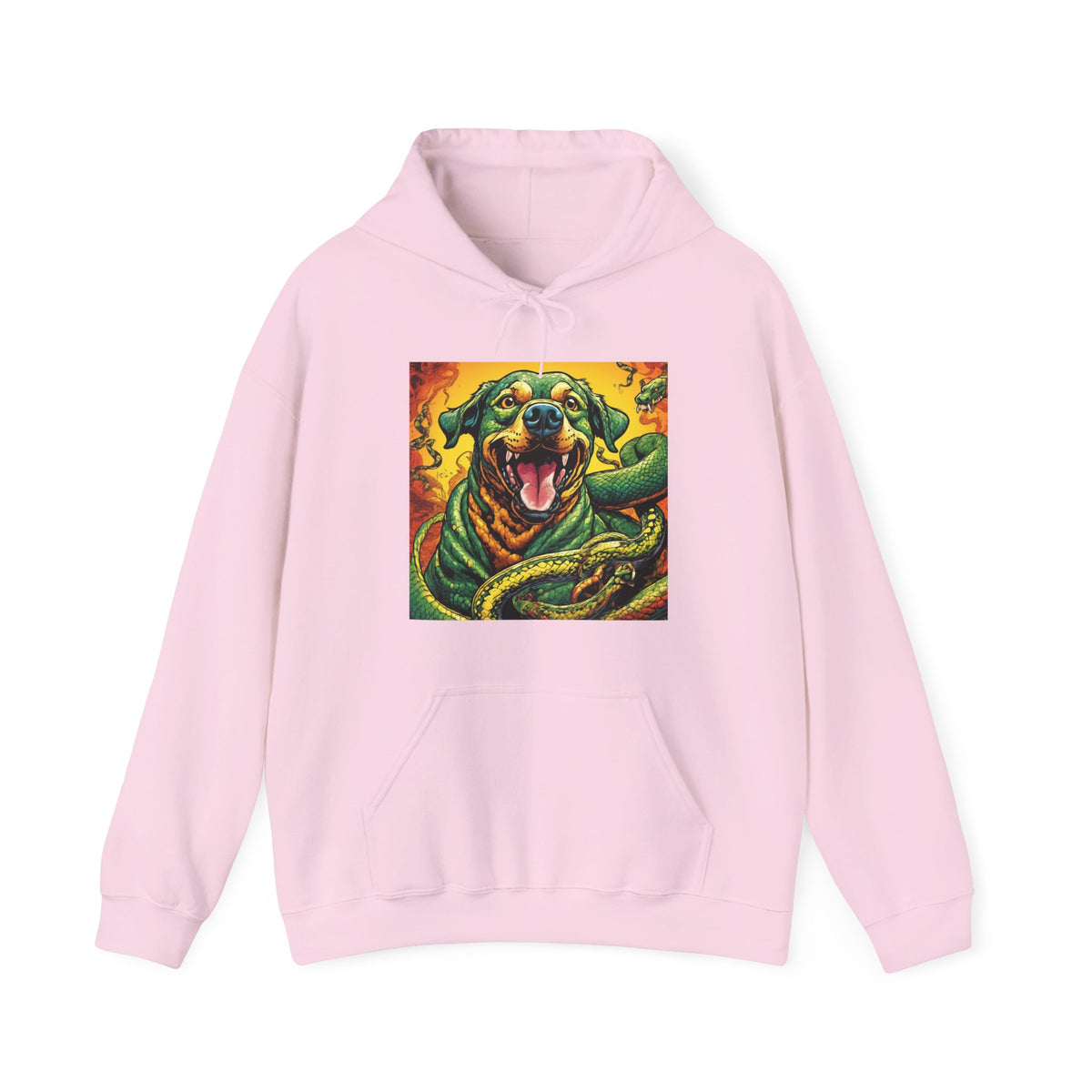 Surreal Serpent Hound Dark Fantasy Creature Art Hoodie