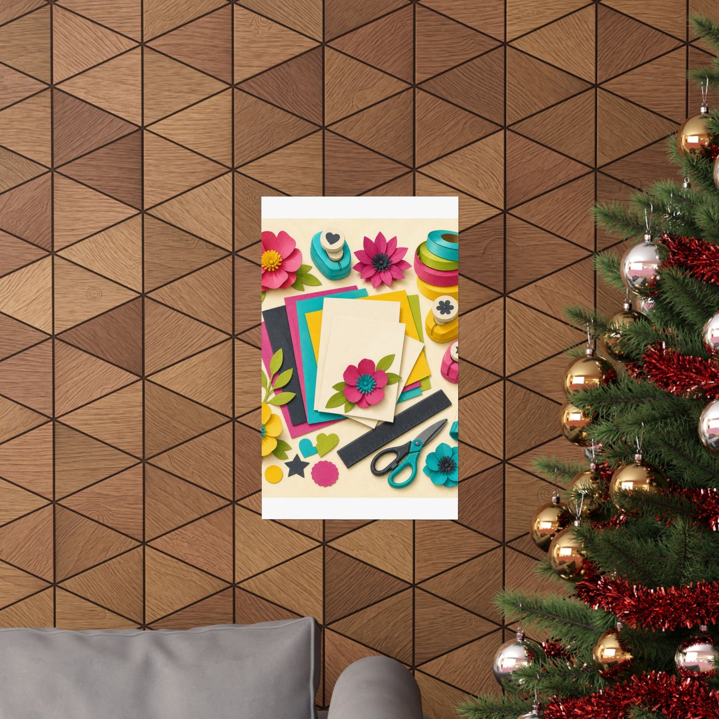 Bright Paper Crafting Hobby Poster