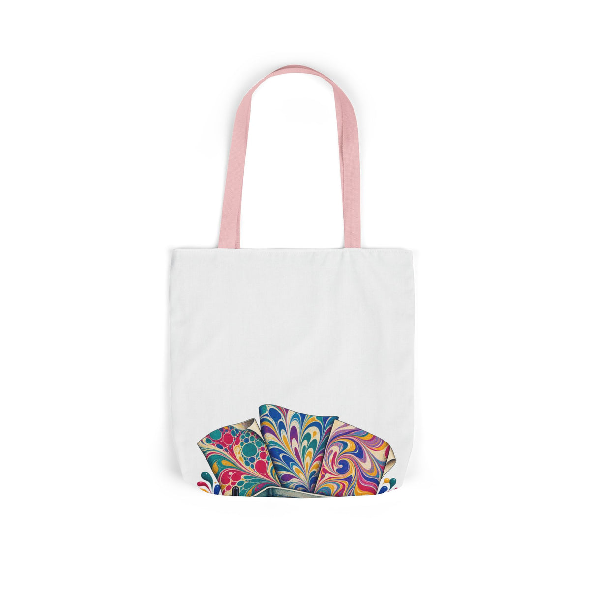 Colorful Paper Marbling Workshop Tote Bag