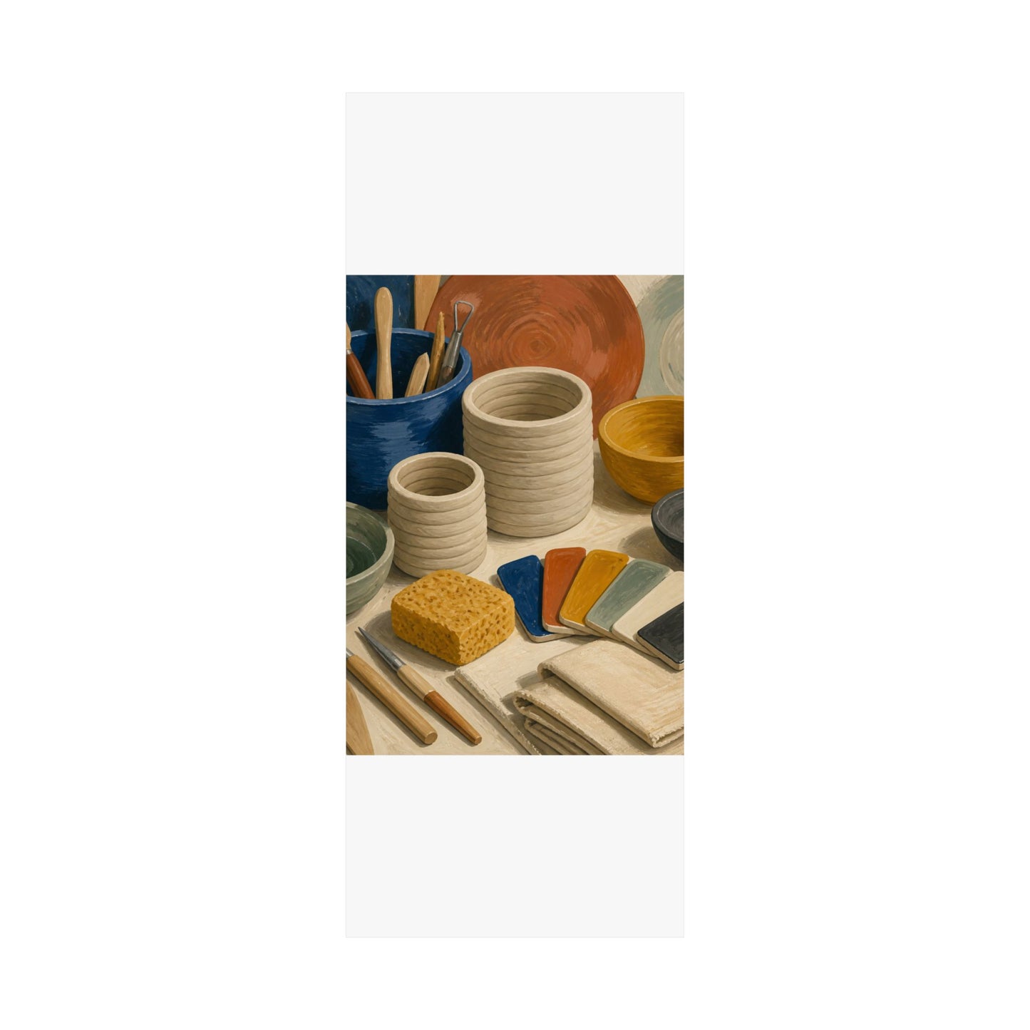 Handbuilt Ceramics Studio Art Poster