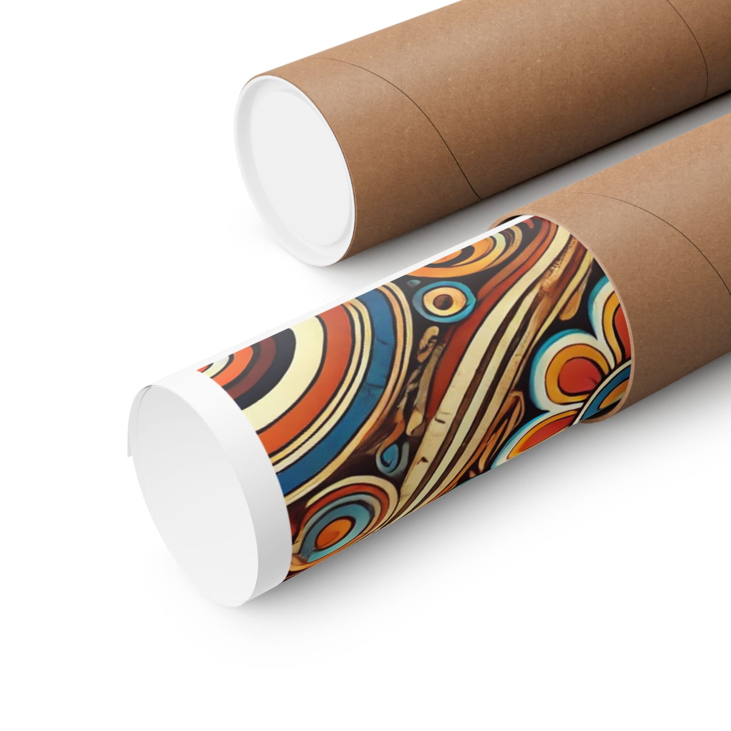 Ornate Abstract Floral Paisley Pattern Poster