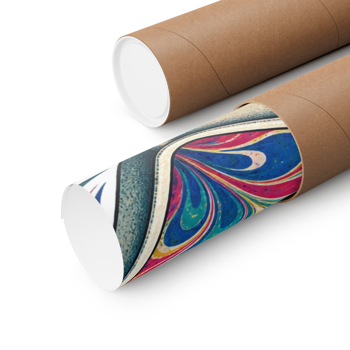 Colorful Paper Marbling Workshop Poster