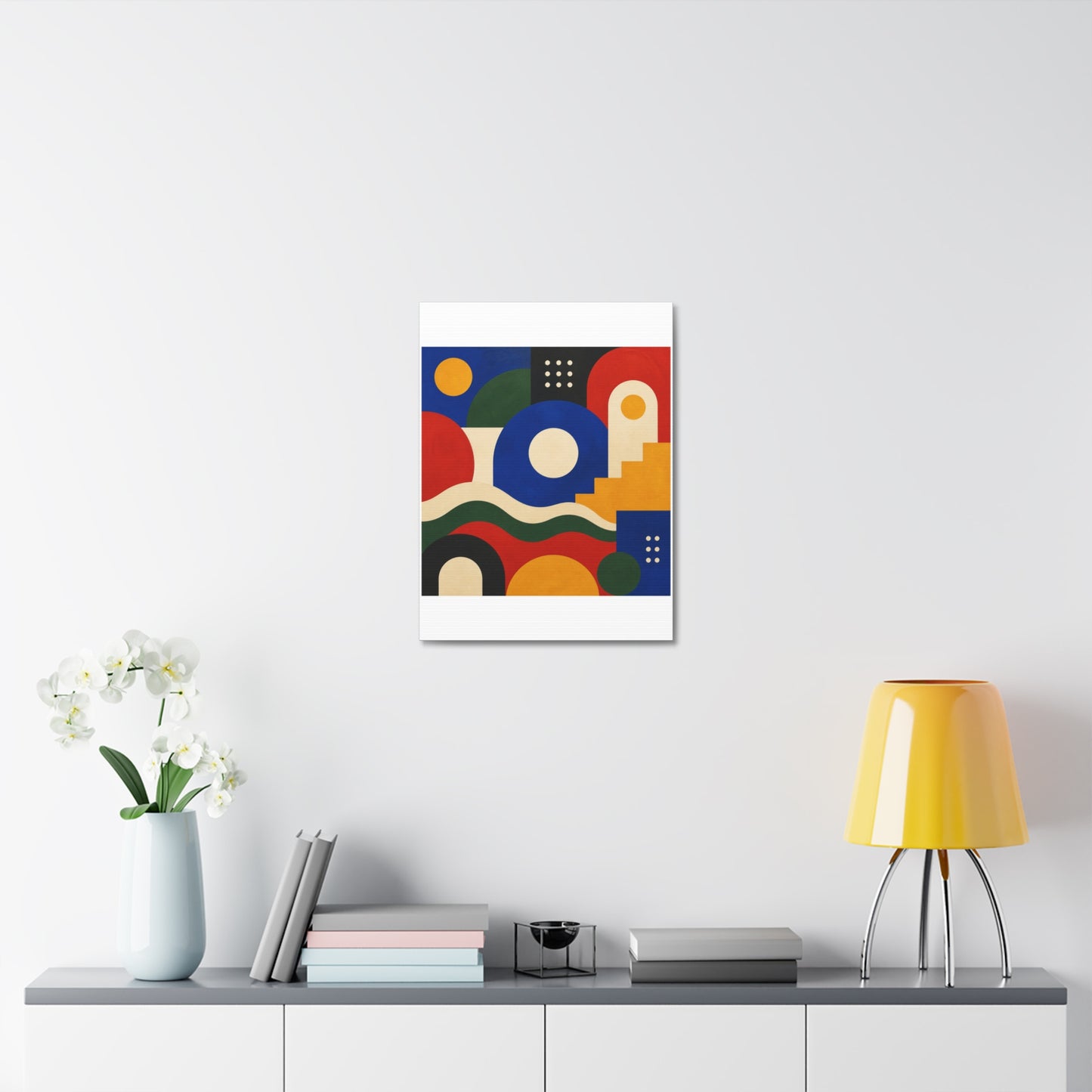 Bold Geometric Balance Abstract Art Canvas Art