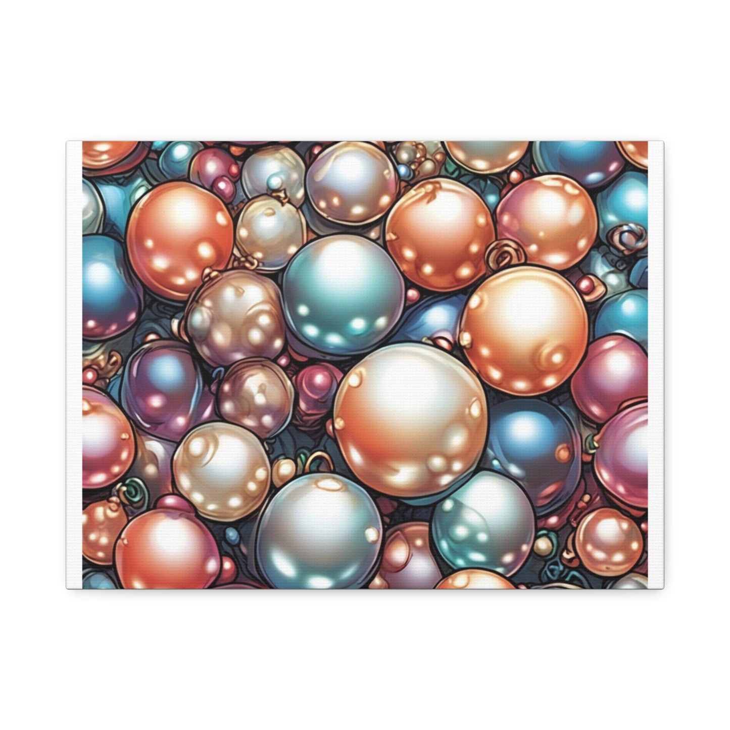 Glossy Orb Marble Abstract Gift Art Canvas