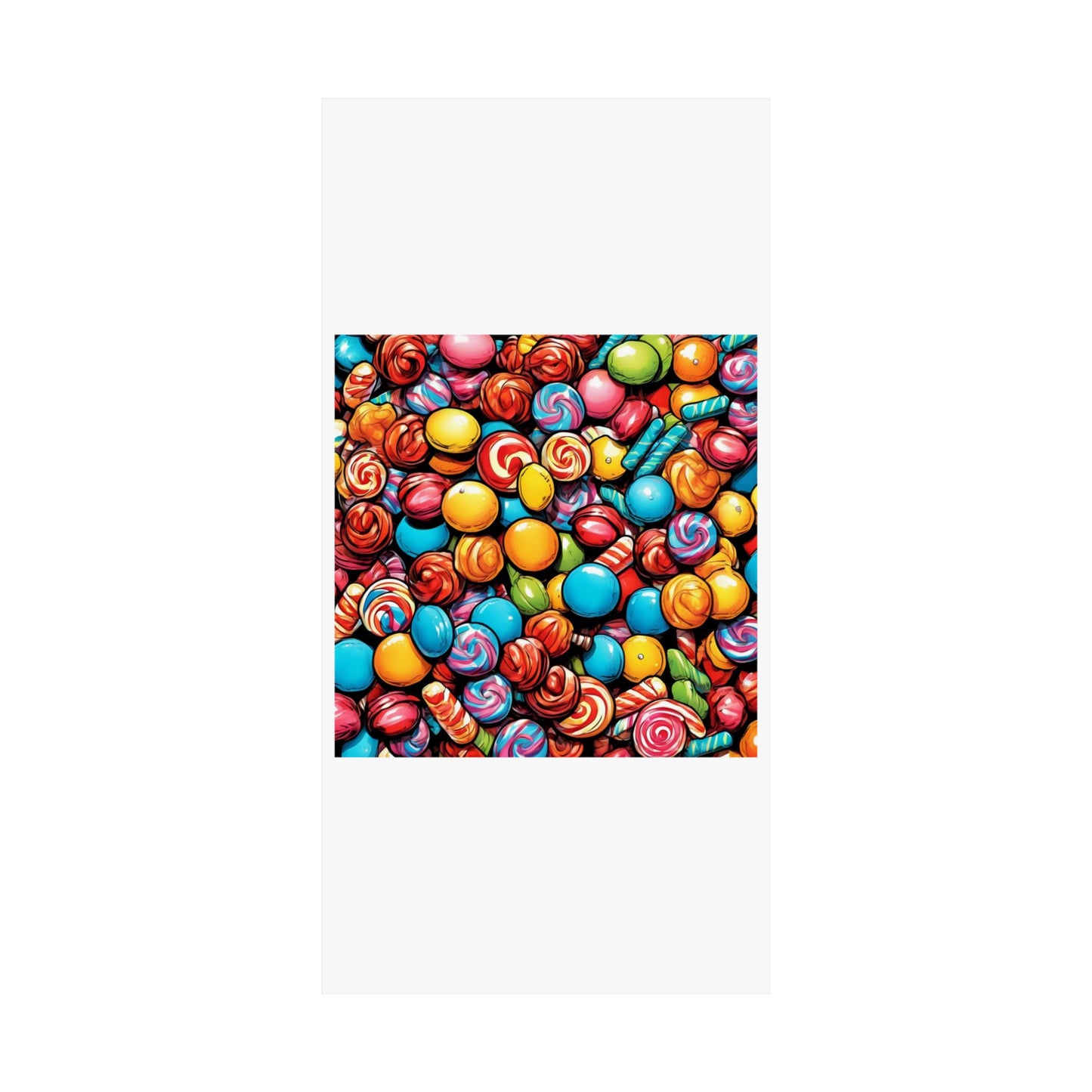 Colorful Candy Pattern Sweets Gift Art Poster