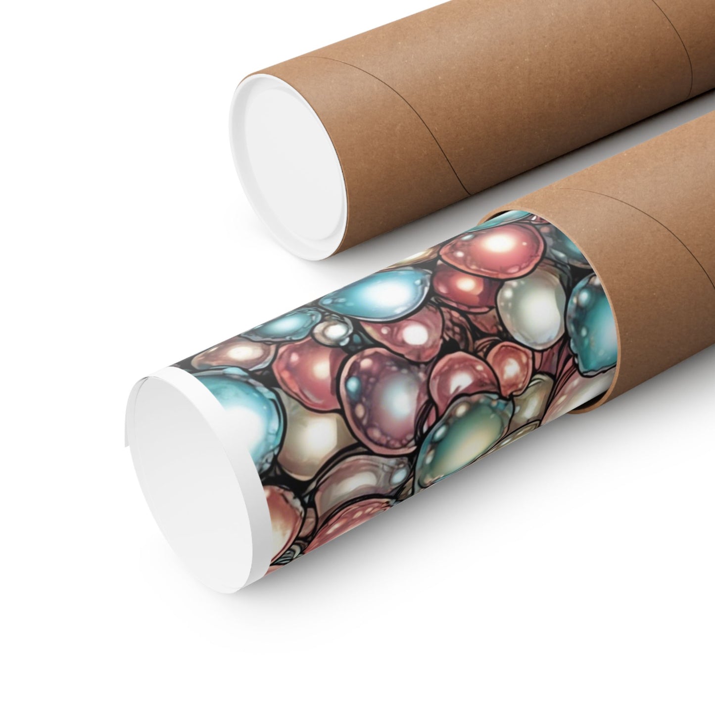 Rainbow Pearl Marble Abstract Gift Art Poster