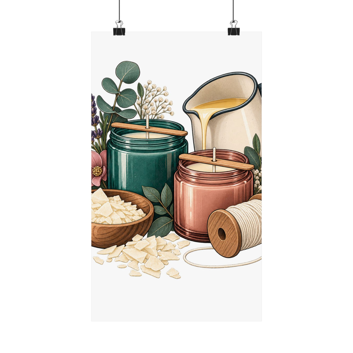 Artisan Candle Making Workshop Poster