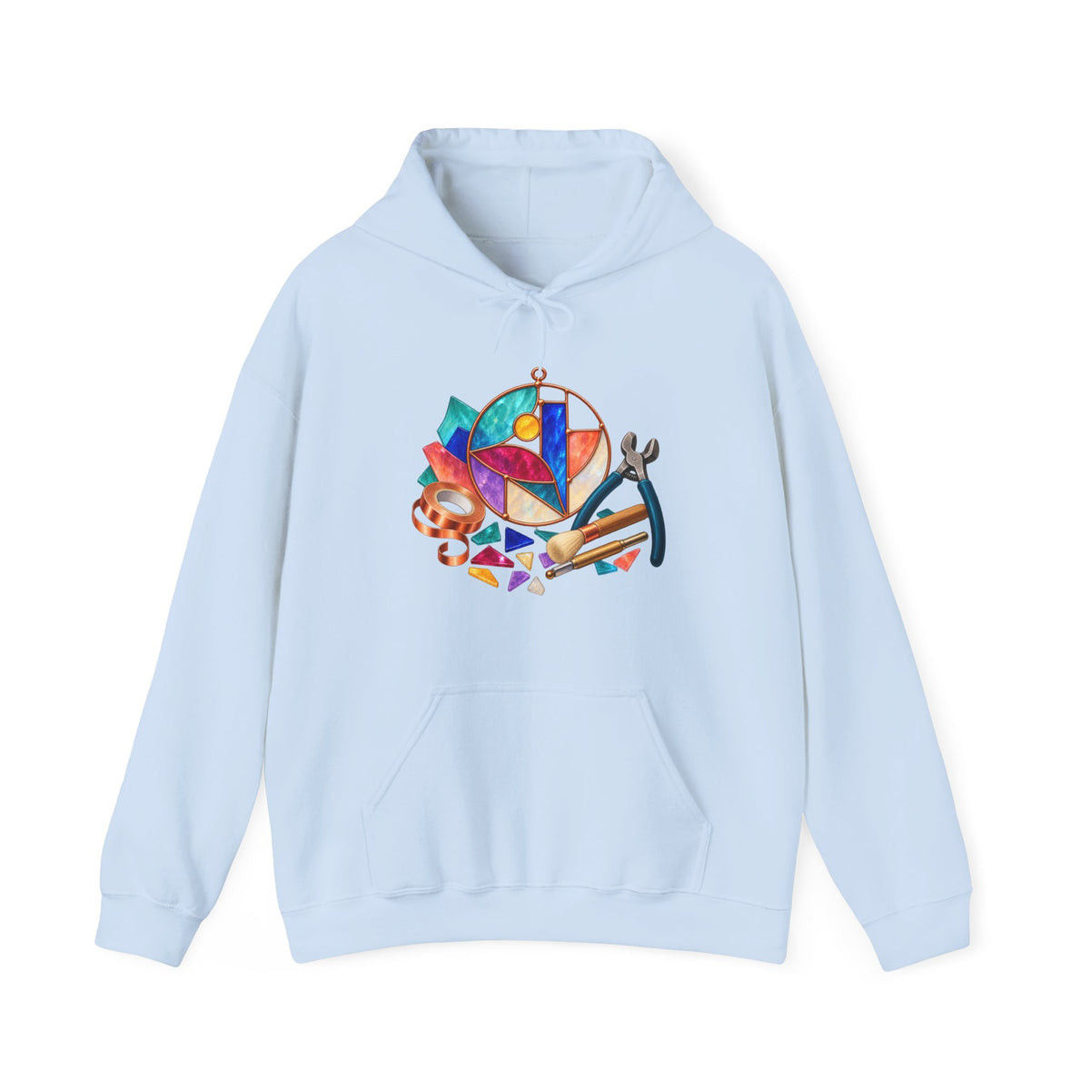 Abstract Stained Glass Suncatcher Workshop Hoodie