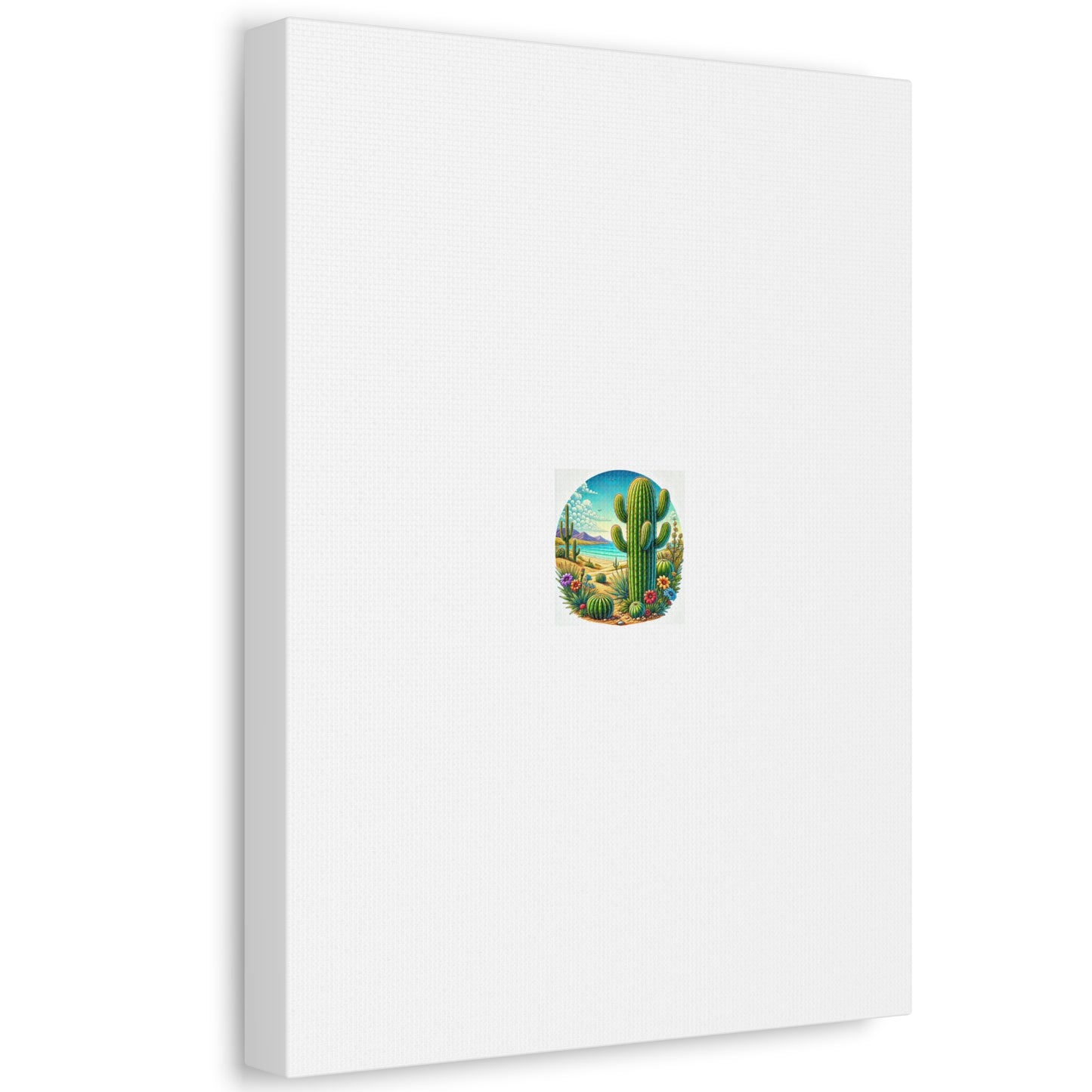 Desert Cactus Bloom Garden Canvas Botanical Desert Wall Art Gift
