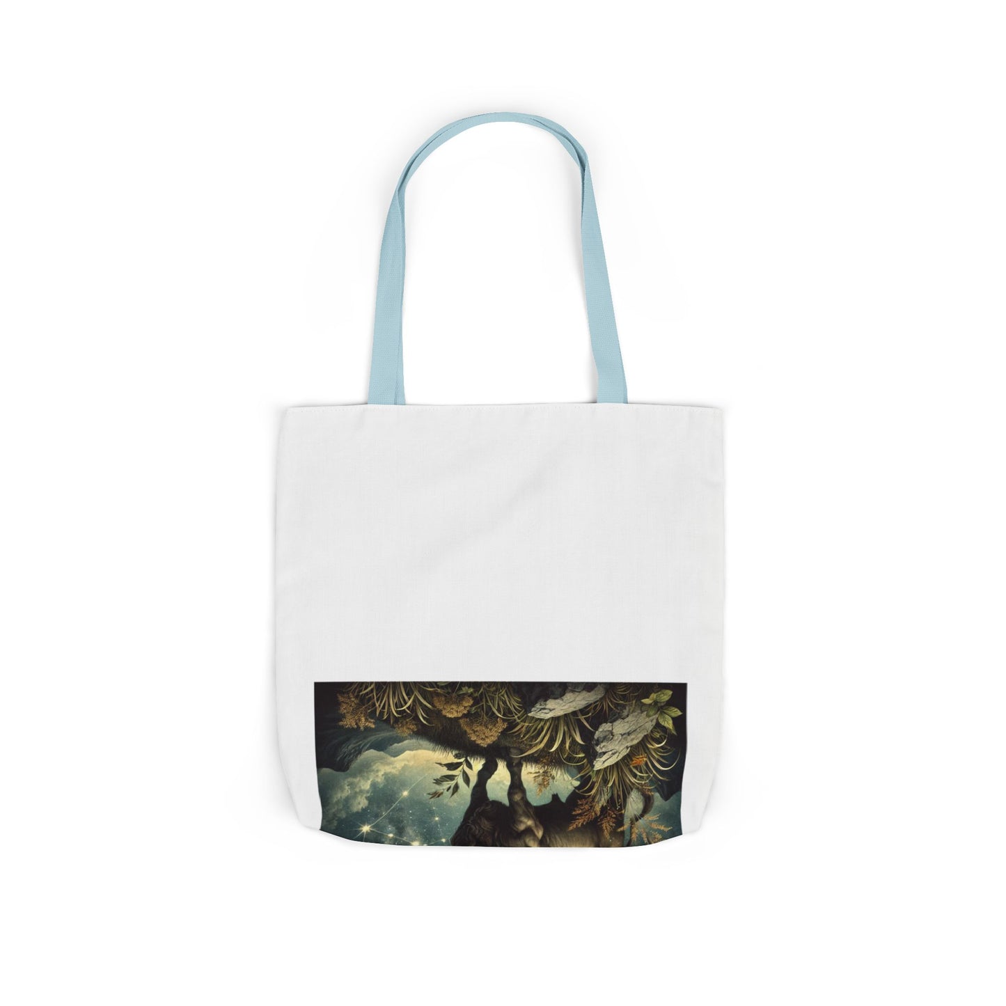 Taurus Bull Constellation Celestial Canvas Tote Bag