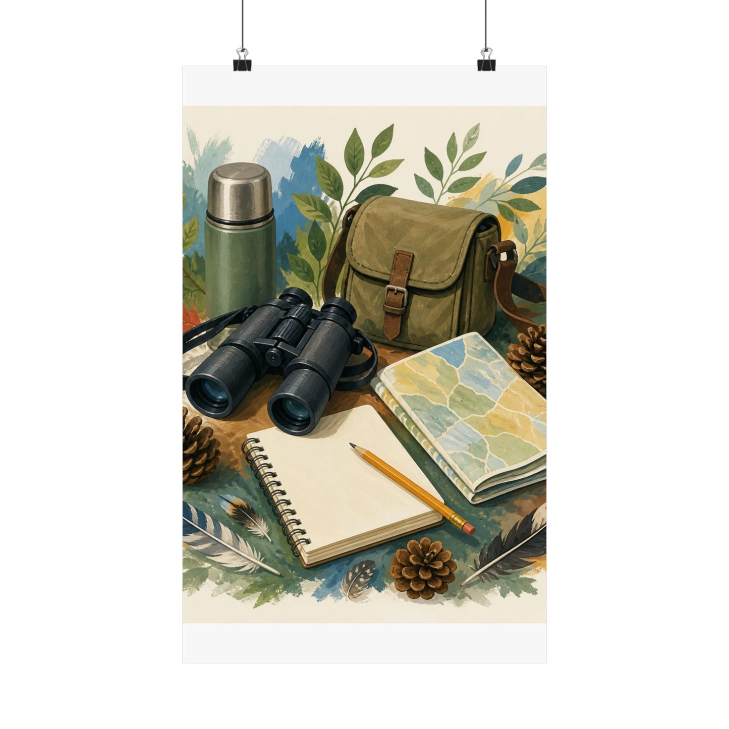 Peaceful Birdwatching Hobby Art Poster