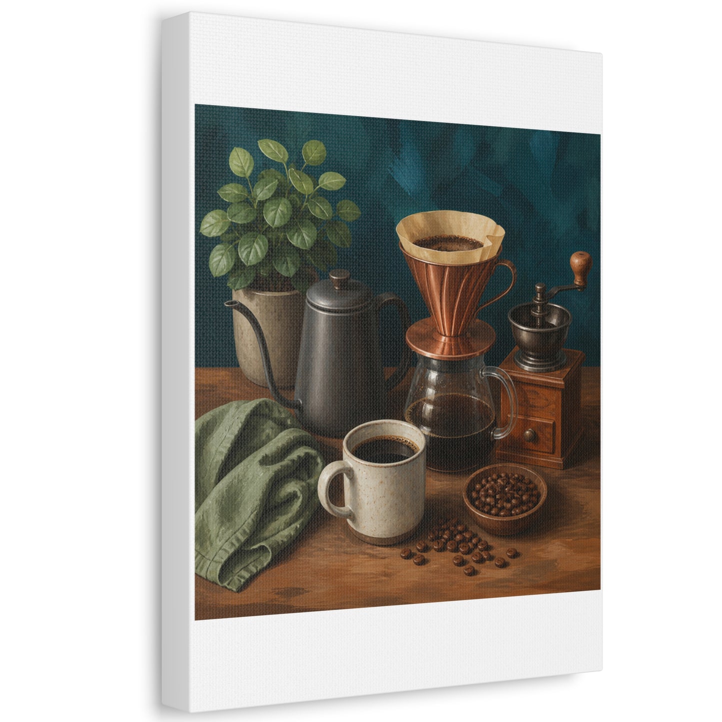 Warm Home Coffee Brewing Art Canvas Art