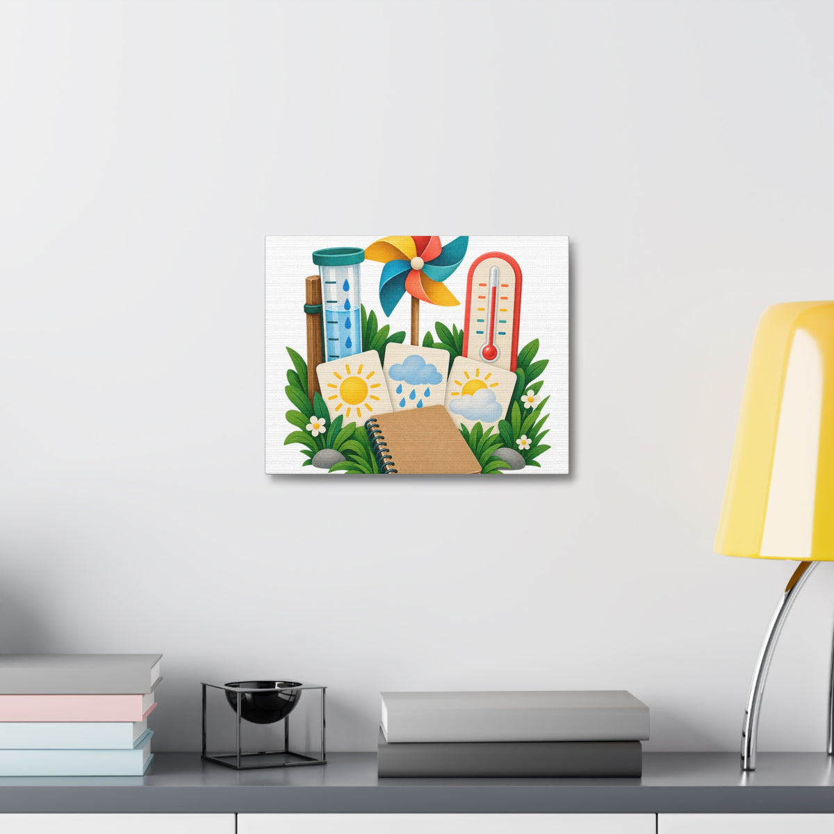 Colorful Backyard Weather Watching Kit Canvas