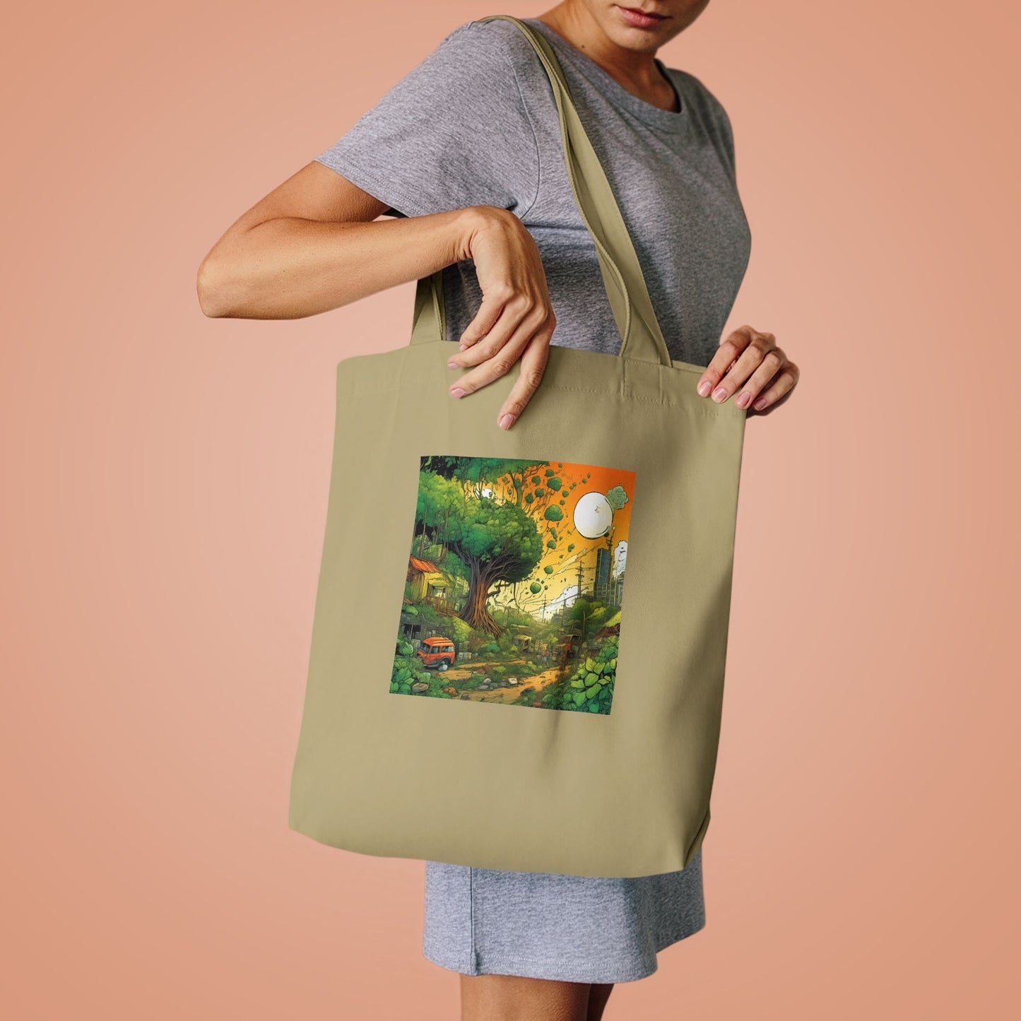Cottage Road Landscape Nature Gift Art Tote Bag