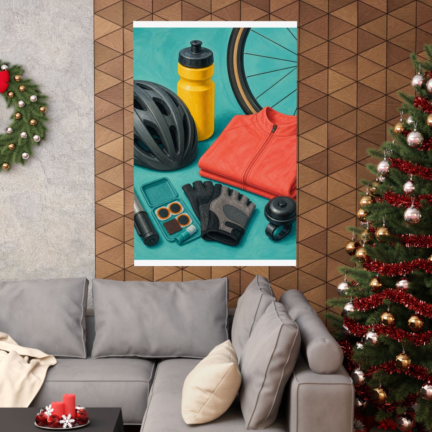 Colorful Cycling Gear Hobby Poster