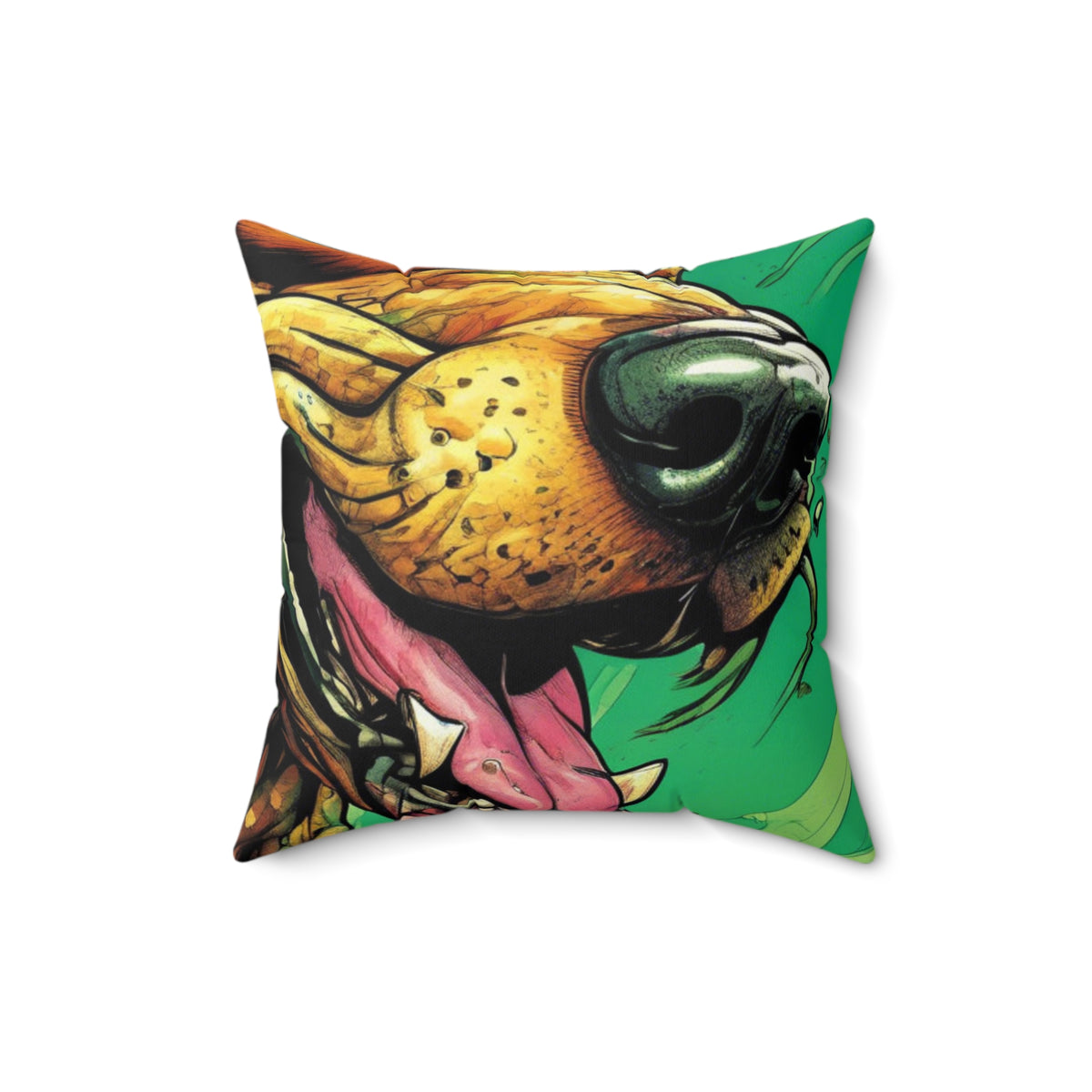 Serpent Guardian Dog Bold Fantasy Decorative Pillow