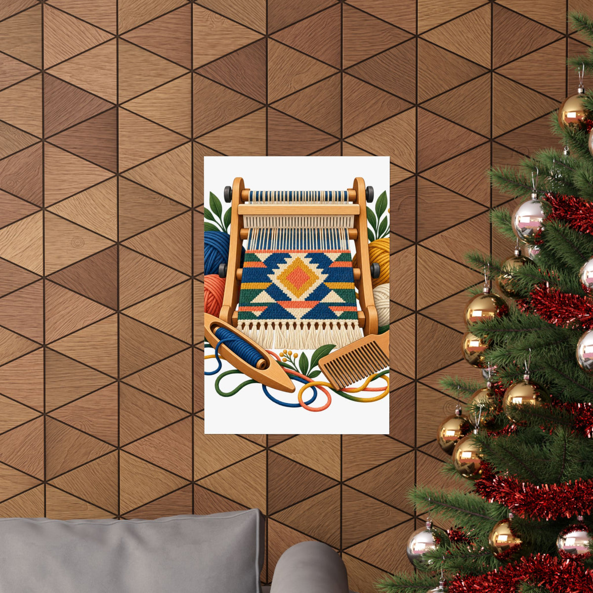 Geometric Hand Weaving Workshop Poster