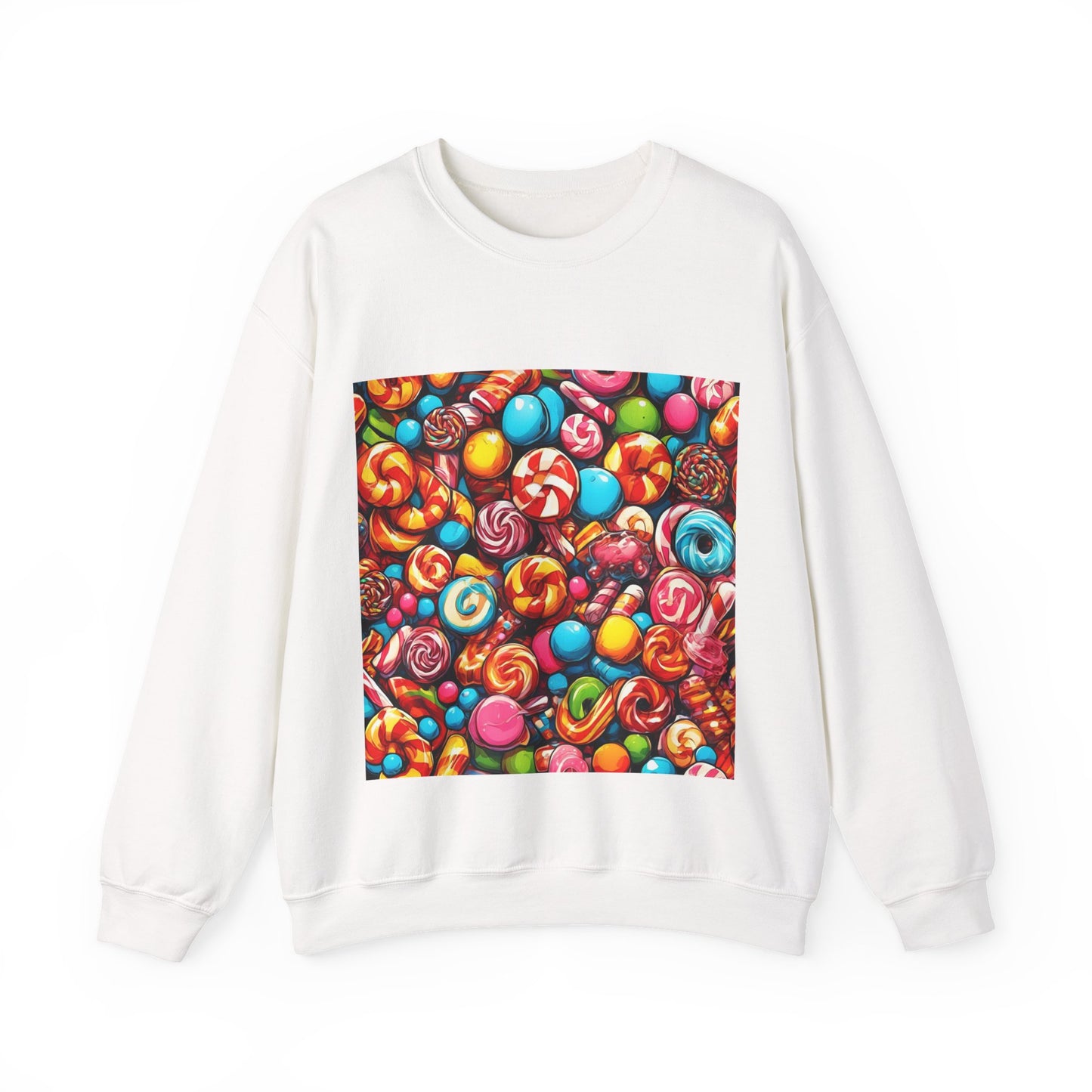 Colorful Candy and Lollipop Pattern Sweatshirt