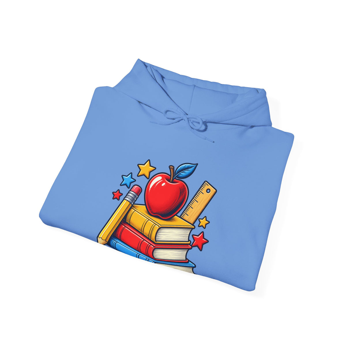 Retro School Books Apple Teacher Appreciation Hoodie
