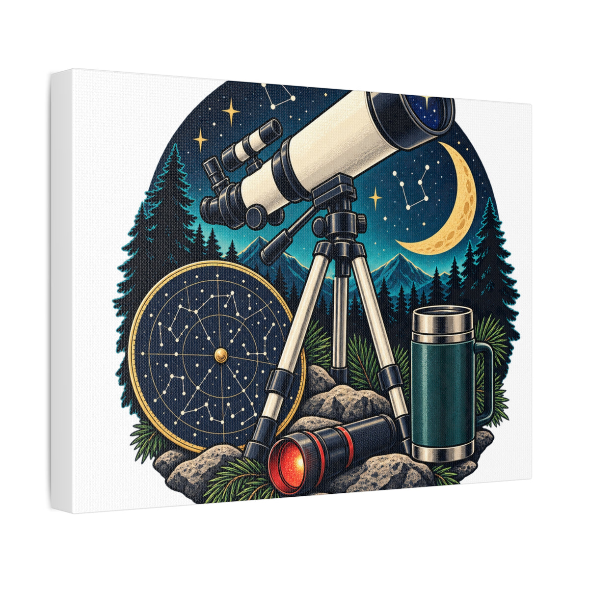 Backyard Stargazing Workshop Canvas