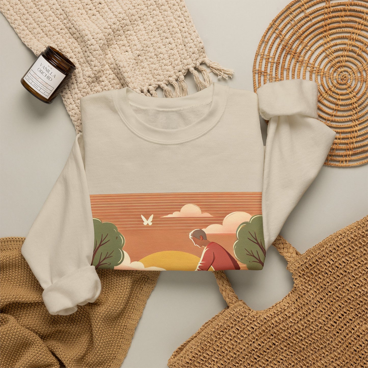 Helping Hands Sunset Garden Sweatshirt