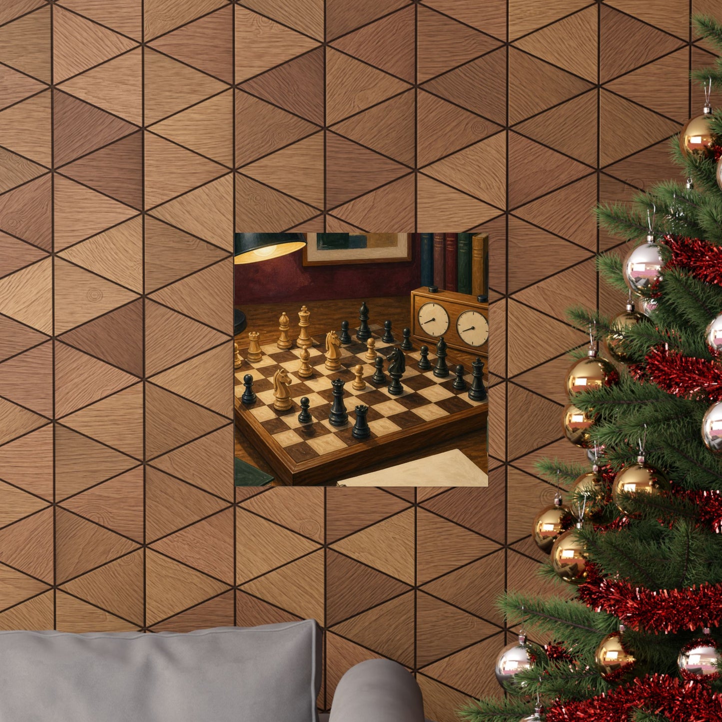 Cozy Chess Strategy Game Hobby Poster