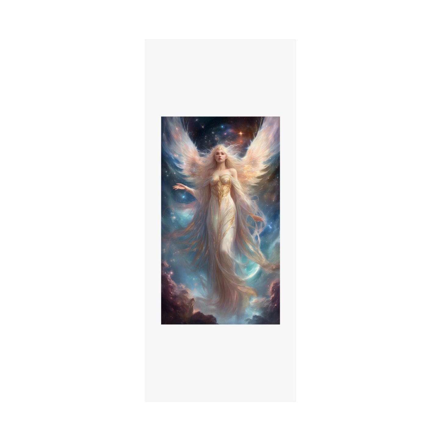 Celestial Winged Heroine Fantasy Portrait Poster